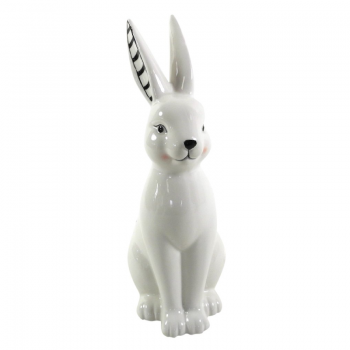 Keramik-Hase sitzend
